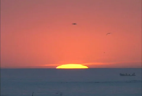 Senegal sunset Stock Footage 274173