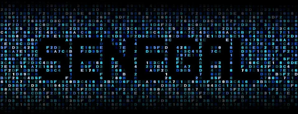 Senegal text on hex code illustration Stock Illustration