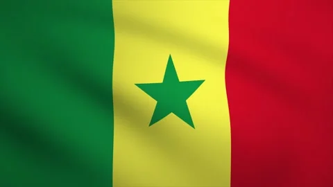 Senegal Waving Flag Background Animation. Looping seamless 3D animation. Mo.. Stock Footage 230563796