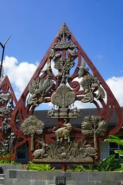  senic view of borobodur temple on java Stock Photos