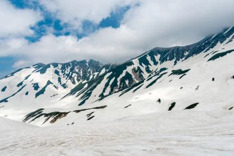 Senic view on Tateyama Stock Photos