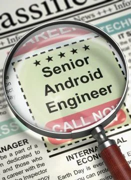 Senior Android Engineer Join Our Team. 3D イラスト素材