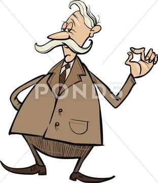 Senior businessman Stock Illustration