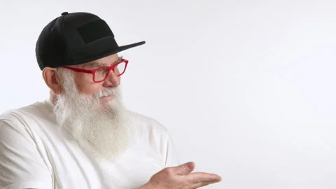 Senior in Cap Presenting Space for Your Creative Ad Stock Footage 262488226