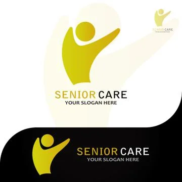 SENIOR CARE LOGO Stock Illustration