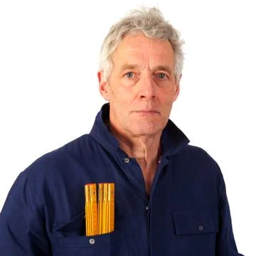 Senior carpenter Stock Photos