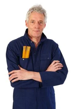 Senior carpenter Stock Photos