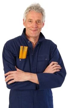 Senior carpenter Stock Photos