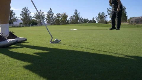Senior Citizens playing Golf Stock Footage 100554520