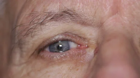 Senior closing eye Stock Footage 34218142