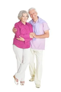 Senior couple posing Stock Photos