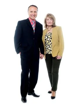 Senior couple posing together Stock Photos