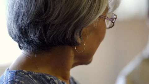 A senior couple talking together. Stock-Footage 88375500