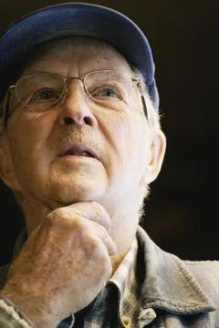Senior Deep In Thought Stock Photos