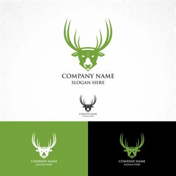 Senior deer Stock Illustration