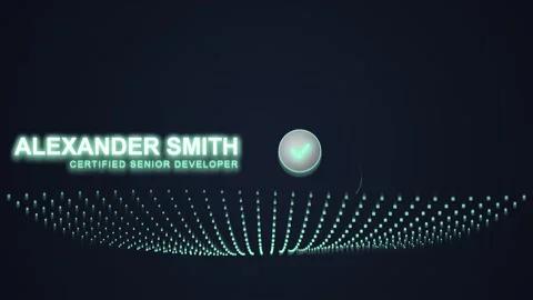 Senior Developer Alexander Smith, Digital Network, Technology Background Stock Footage 348422178