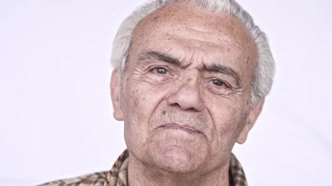 Senior Elderly Happy Man, Close up Slow Motion Video Stock Footage 105969890