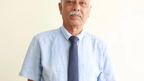 Senior executive smiling portrait Video stock 88425447