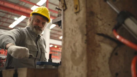 Senior experienced technician checking and maintenance Stock Footage 317903351