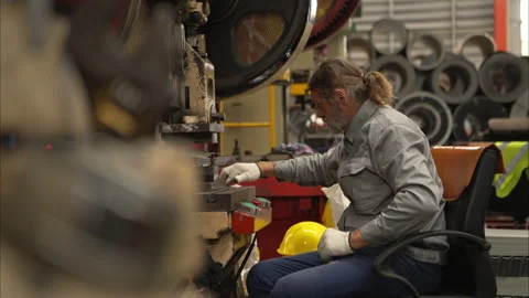 Senior experienced technician checking and maintenance Stock Footage 317903890