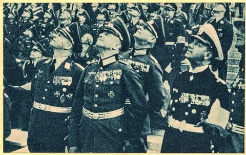 Senior German military commanders General Walther von Brauchitsch, General Wi Stock Photos