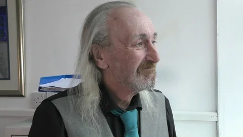 Senior guy in thought taking off glasses. Stock Footage 112827149