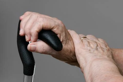 Senior hands Stock Photos