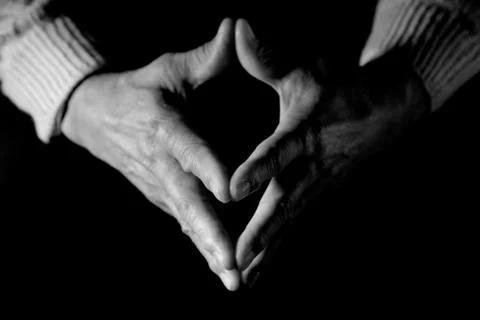 Senior hands Stock Photos