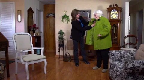 Senior Home Care Stock Footage 45738096