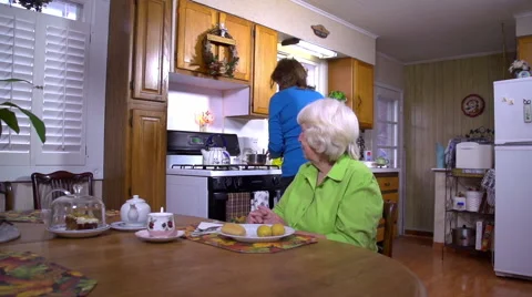 Senior Home Care Stock Footage 45738176