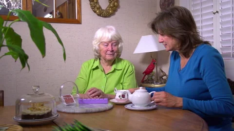 Senior Home Care Stock Footage 45751792