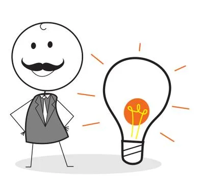 Senior idea Stock Illustration