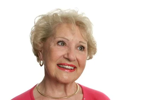 Senior Lady Optimistic Stock Photos