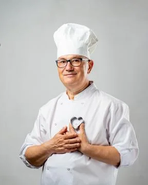 Senior Male chef Stock Photos