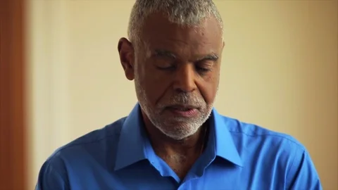 Senior man being shown test results. Stock Footage 88405670