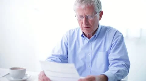 Senior Man Dealing with Stress and Pressure Stock Footage 20464019