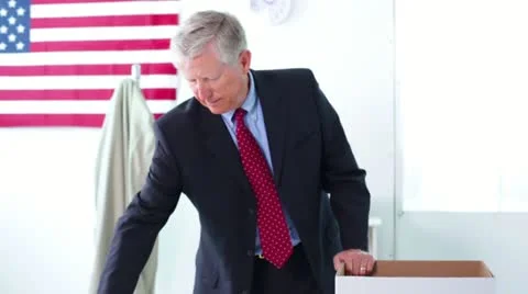 Senior Man Laid Off from Work Stock Footage 22097041