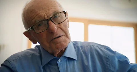 Senior man laughing. Stock Footage 88374254