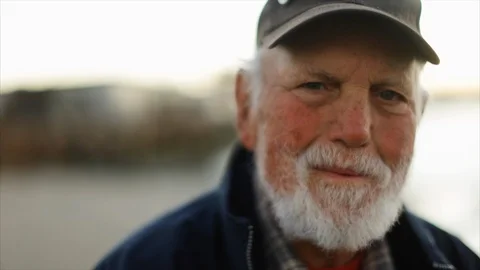 Senior man looking to camera. 스톡 동영상 88370755