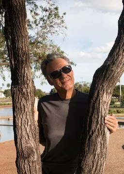 Senior Man at the Park Stock Photos