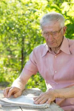 Senior man Foto stock