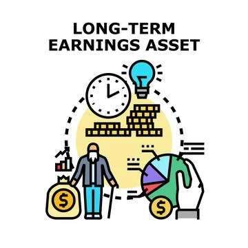 Senior man planning long term earnings for retirement Illustrazione stock