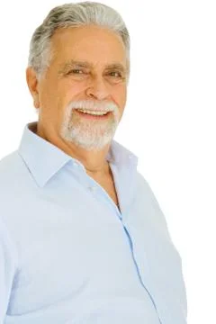 Senior man smiling Stock Photos