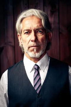 Senior Man In Studio Stock Photos