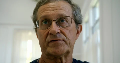 Senior man talking. Stock Footage 88375908