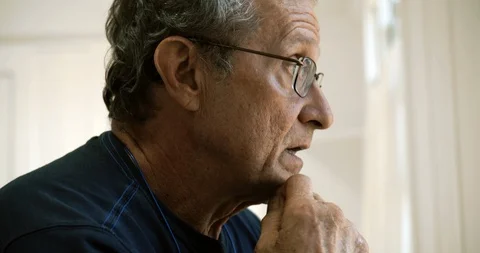 Senior man talking. Stock Footage 88375921