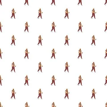 Senior man walking with stick pattern for healthy lifestyle Illustrazione stock