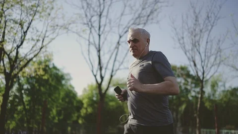 Old Man Running Stock Footage ~ Royalty Free Stock Videos | Pond5