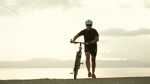 SENIOR IN SHAPE, ACTIVE VACATION Stock Footage 93071092