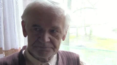 Senior smoking Video stock 10893347